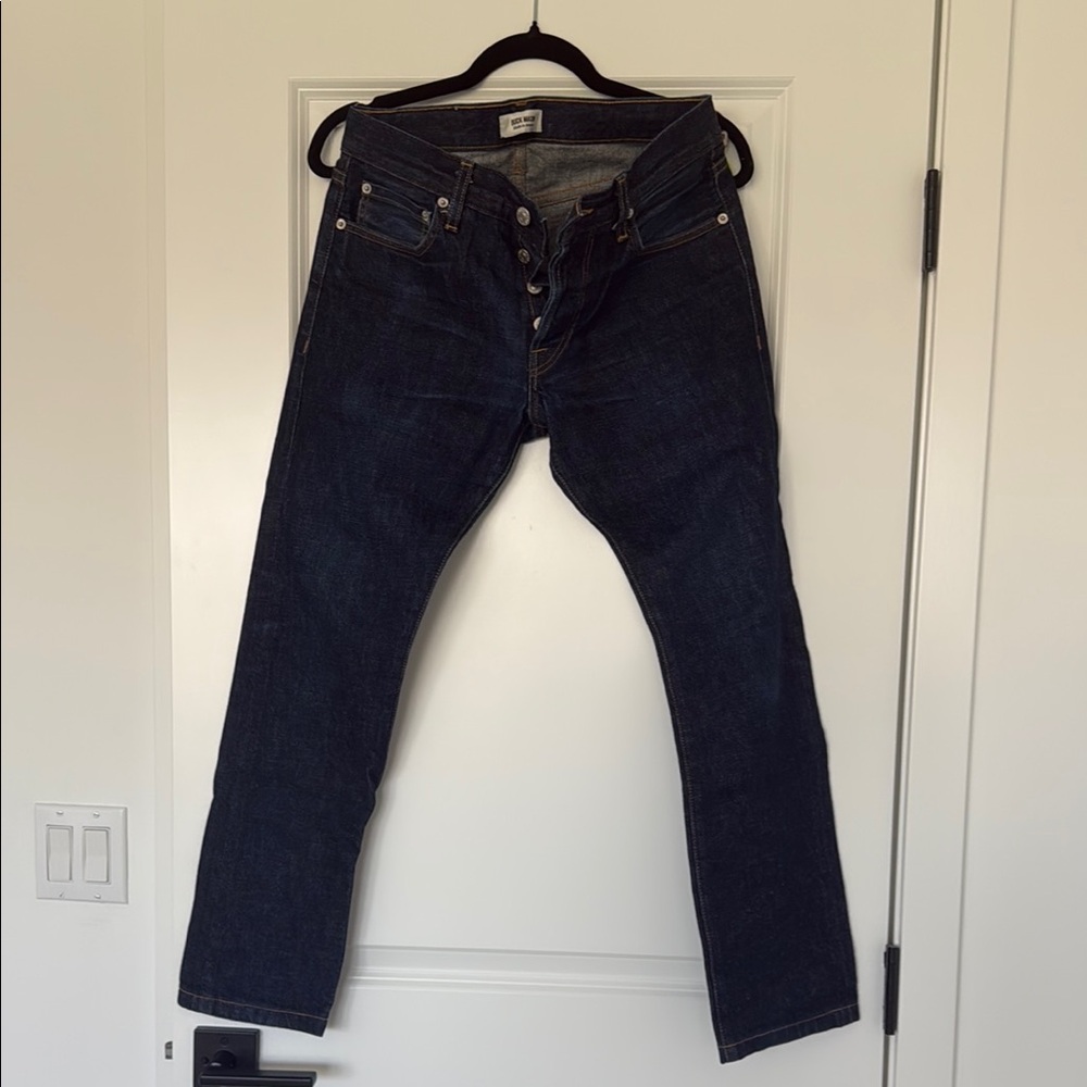 Buck Mason Dark Blue Slim Jeans